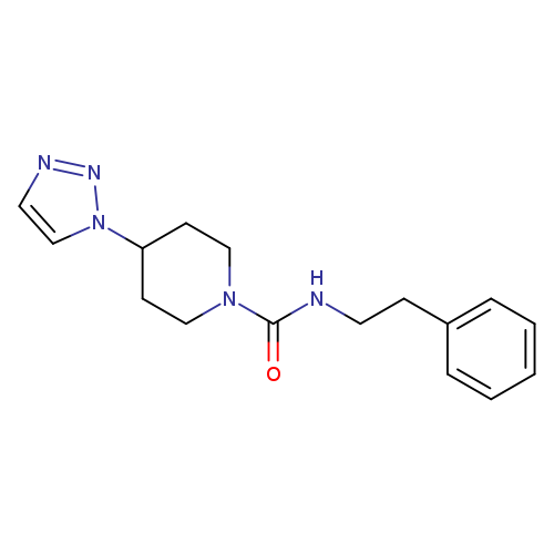 N-(2-phenylethyl)-4-(1H-1,2,3-triazol-1-yl)piperidine-1-carboxamide