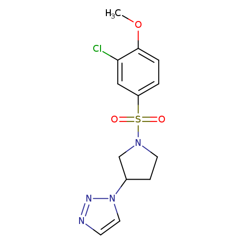1-[1-(3-chloro-4-methoxybenzenesulfonyl)pyrrolidin-3-yl]-1H-1,2,3-triazole