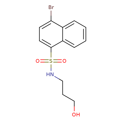 4-Bromo-naphthalene-1-sulfonic acid (3-hydroxy-propyl)-amide