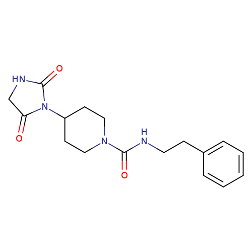 4-(2,5-dioxoimidazolidin-1-yl)-N-(2-phenylethyl)piperidine-1-carboxamide