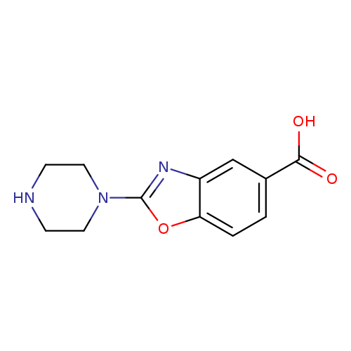 2-(piperazin-1-yl)-1,3-benzoxazole-5-carboxylic acid