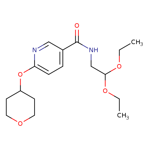 N-(2,2-diethoxyethyl)-6-(oxan-4-yloxy)pyridine-3-carboxamide