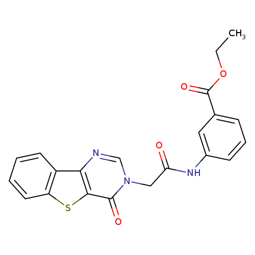 ethyl 3-(2-{6-oxo-8-thia-3,5-diazatricyclo[7.4.0.0^{2,7}]trideca-1(13),2(7),3,9,11-pentaen-5-yl}acetamido)benzoate