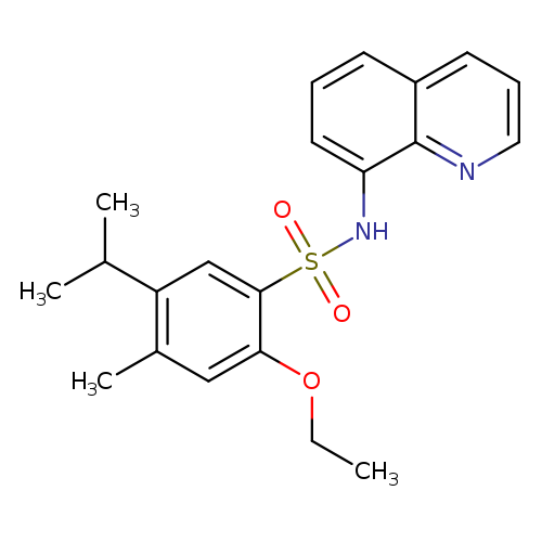 2-ethoxy-4-methyl-5-(propan-2-yl)-N-(quinolin-8-yl)benzene-1-sulfonamide