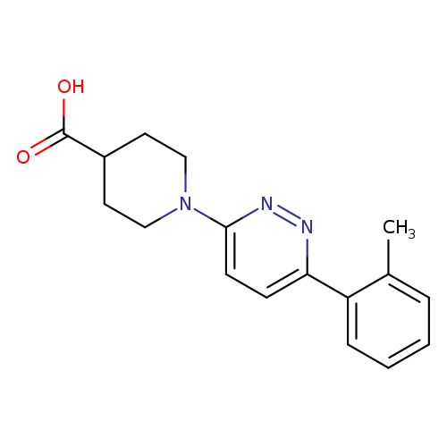 1-[6-(2-methylphenyl)pyridazin-3-yl]piperidine-4-carboxylic acid