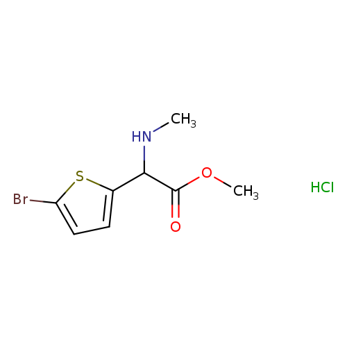 methyl 2-(5-bromothiophen-2-yl)-2-(methylamino)acetate hydrochloride