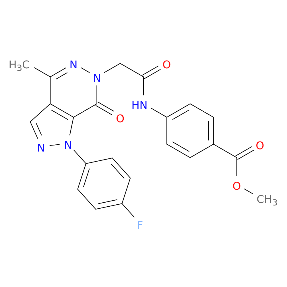 methyl 4-{2-[1-(4-fluorophenyl)-4-methyl-7-oxo-1H,6H,7H-pyrazolo[3,4-d]pyridazin-6-yl]acetamido}benzoate