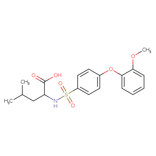 LEUCINE, N-[[4-(2-METHOXYPHENOXY)PHENYL]SULFONYL]-