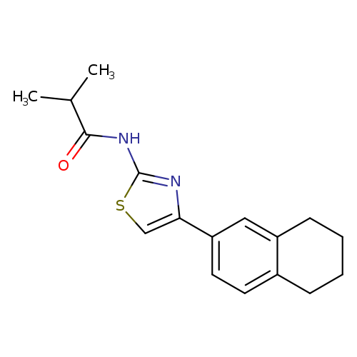2-methyl-N-[4-(5,6,7,8-tetrahydronaphthalen-2-yl)-1,3-thiazol-2-yl]propanamide