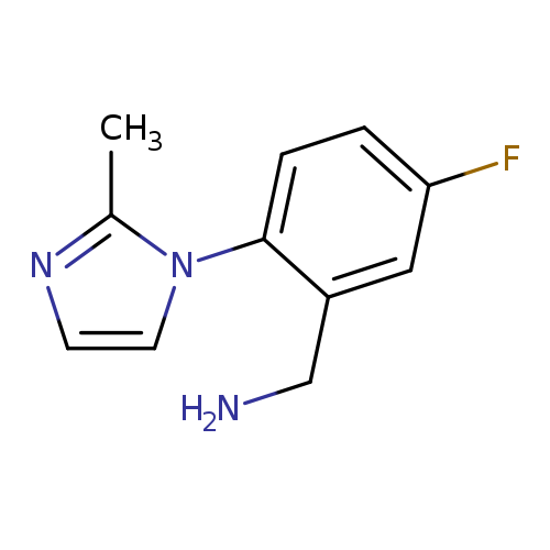 [5-fluoro-2-(2-methyl-1H-imidazol-1-yl)phenyl]methanamine