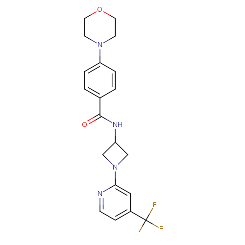 4-(morpholin-4-yl)-N-{1-[4-(trifluoromethyl)pyridin-2-yl]azetidin-3-yl}benzamide