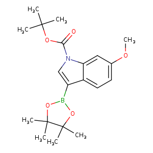 1H-Indole-1-carboxylic acid, 6-methoxy-3-(4,4,5,5-tetramethyl-1,3,2-dioxaborolan-2-yl)-, 1,1-dimethylethyl ester
