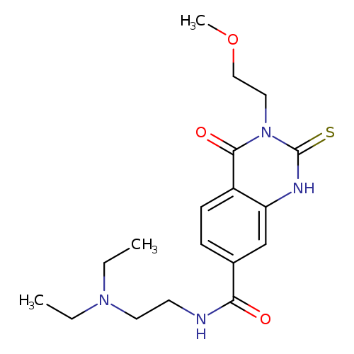 N-[2-(diethylamino)ethyl]-3-(2-methoxyethyl)-4-oxo-2-sulfanylidene-1,2,3,4-tetrahydroquinazoline-7-carboxamide