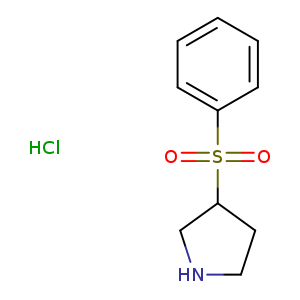 Pyrrolidine, 3-(phenylsulfonyl)-, hydrochloride (1:1)