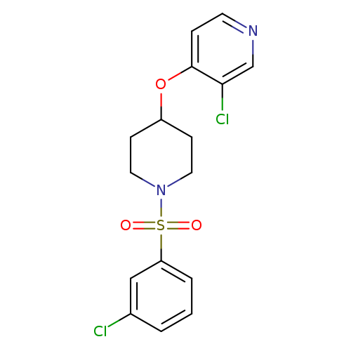 3-chloro-4-{[1-(3-chlorobenzenesulfonyl)piperidin-4-yl]oxy}pyridine