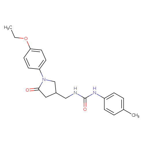 3-{[1-(4-ethoxyphenyl)-5-oxopyrrolidin-3-yl]methyl}-1-(4-methylphenyl)urea