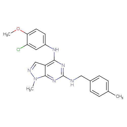 N4-(3-chloro-4-methoxyphenyl)-1-methyl-N6-[(4-methylphenyl)methyl]-1H-pyrazolo[3,4-d]pyrimidine-4,6-diamine