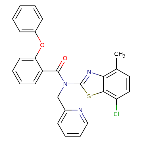 N-(7-chloro-4-methyl-1,3-benzothiazol-2-yl)-2-phenoxy-N-[(pyridin-2-yl)methyl]benzamide