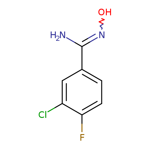 3-chloro-4-fluoro-N'-hydroxybenzenecarboximidamide