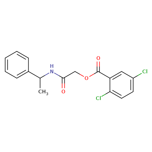 [(1-phenylethyl)carbamoyl]methyl 2,5-dichlorobenzoate