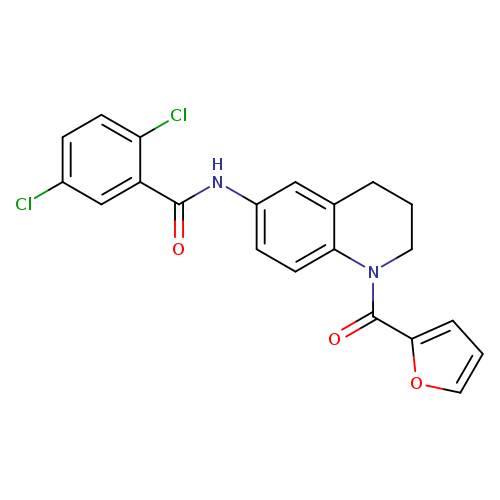 2,5-dichloro-N-[1-(furan-2-carbonyl)-1,2,3,4-tetrahydroquinolin-6-yl]benzamide
