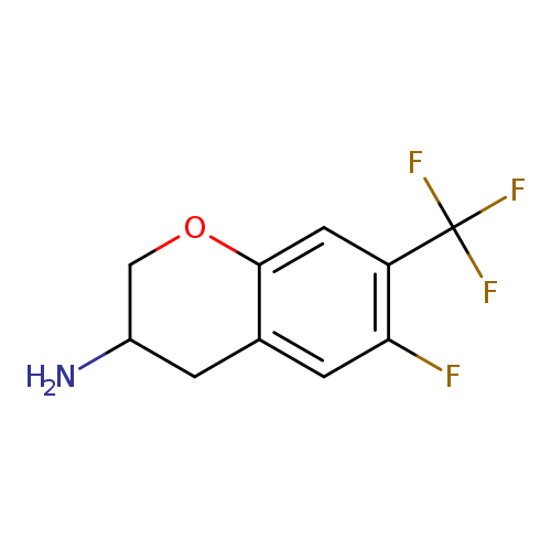 6-fluoro-7-(trifluoromethyl)-3,4-dihydro-2H-1-benzopyran-3-amine