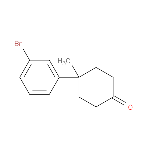 4-(3-bromophenyl)-4-methylcyclohexan-1-one