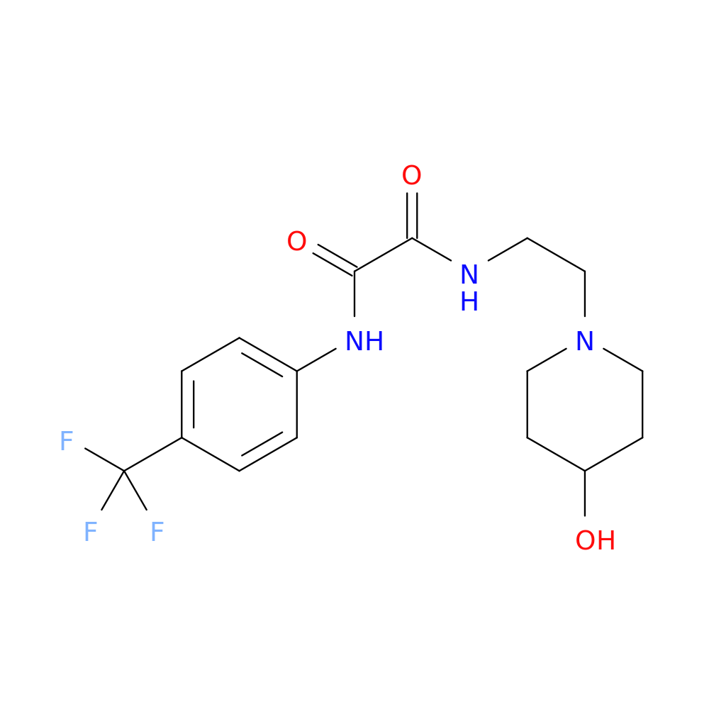 N-[2-(4-hydroxypiperidin-1-yl)ethyl]-N'-[4-(trifluoromethyl)phenyl]ethanediamide