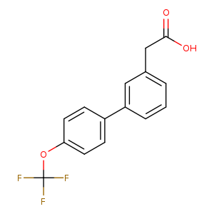 {3-[4-(Trifluoromethoxy)phenyl]phenyl}acetic acid