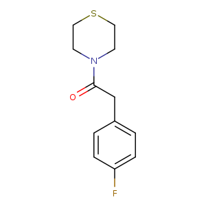 2-(4-fluorophenyl)-1-(thiomorpholin-4-yl)ethan-1-one