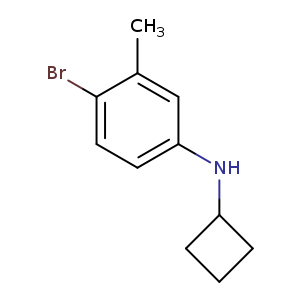 4-bromo-N-cyclobutyl-3-methylaniline