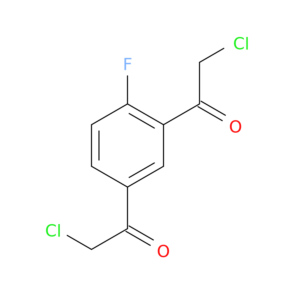 2-chloro-1-[3-(2-chloroacetyl)-4-fluorophenyl]ethan-1-one