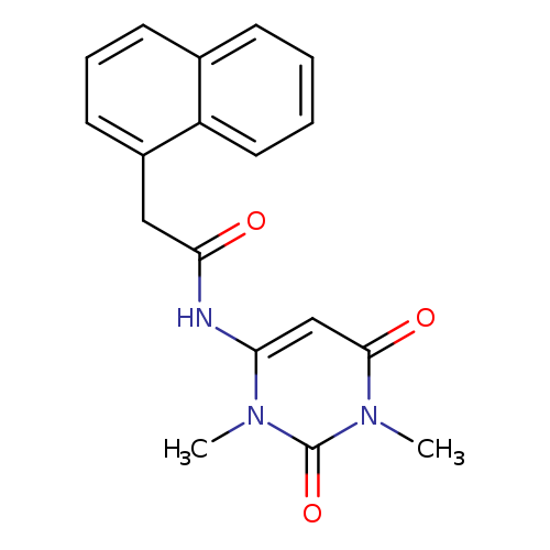 N-(1,3-dimethyl-2,6-dioxo-1,2,3,6-tetrahydropyrimidin-4-yl)-2-(naphthalen-1-yl)acetamide