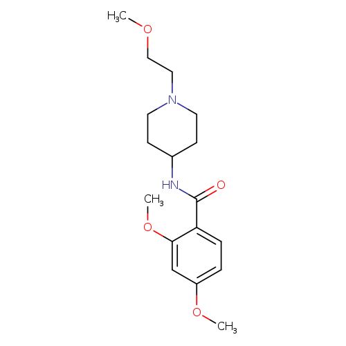 2,4-dimethoxy-N-[1-(2-methoxyethyl)piperidin-4-yl]benzamide