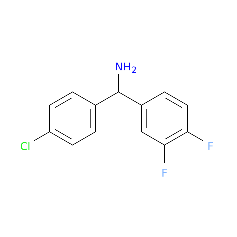(4-chlorophenyl)(3,4-difluorophenyl)methanamine