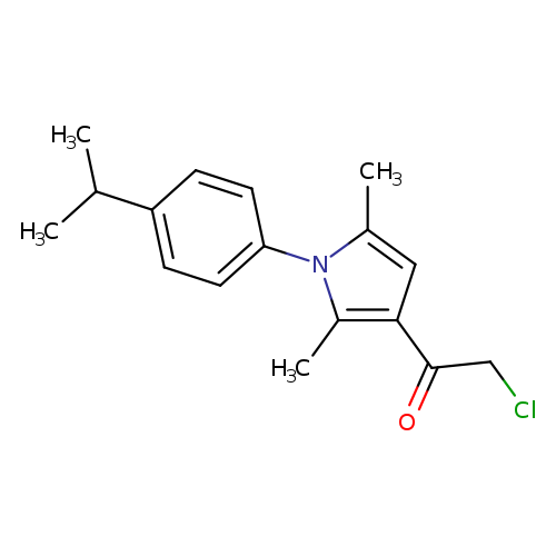 2-chloro-1-{2,5-dimethyl-1-[4-(propan-2-yl)phenyl]-1H-pyrrol-3-yl}ethan-1-one