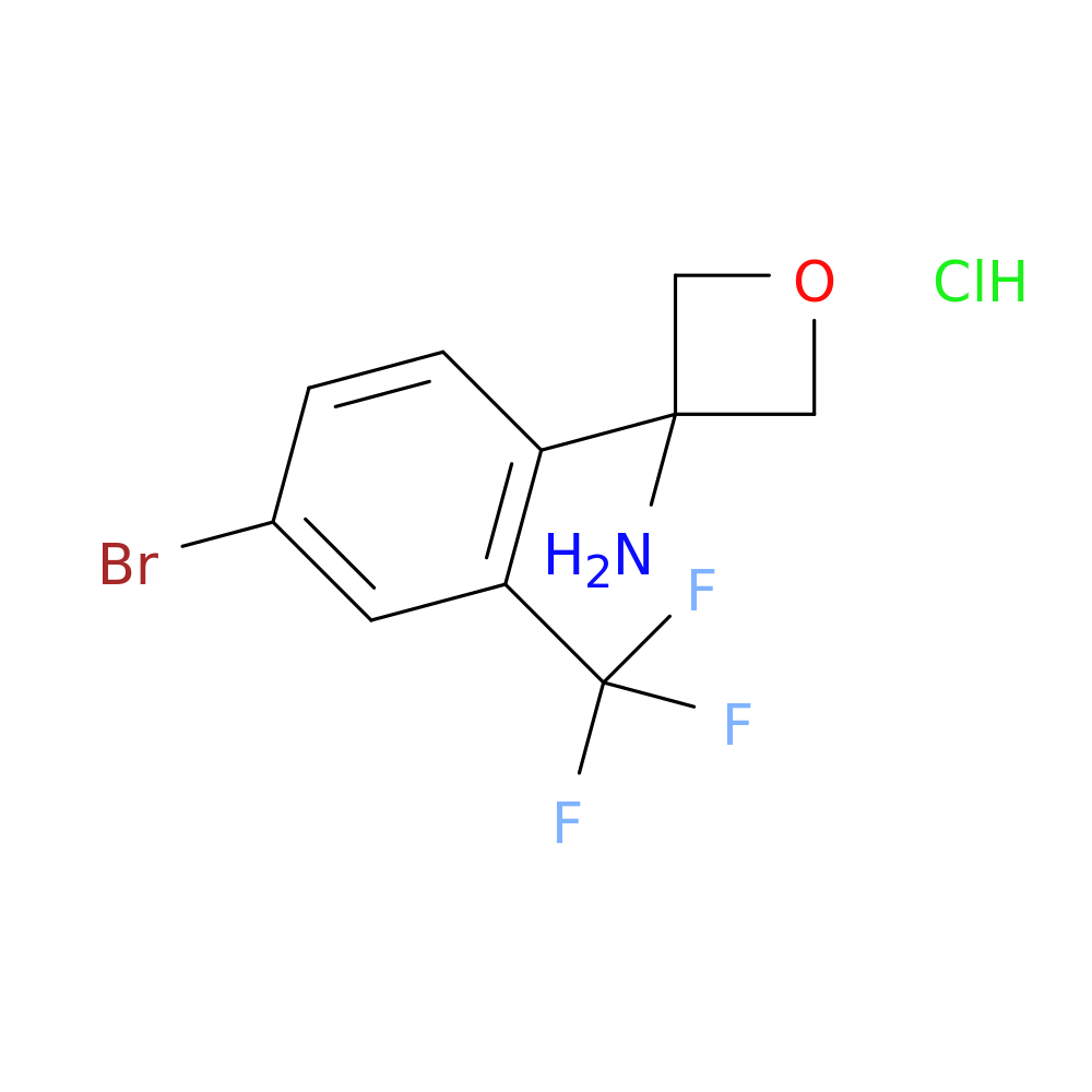 3-[4-bromo-2-(trifluoromethyl)phenyl]oxetan-3-amine hydrochloride
