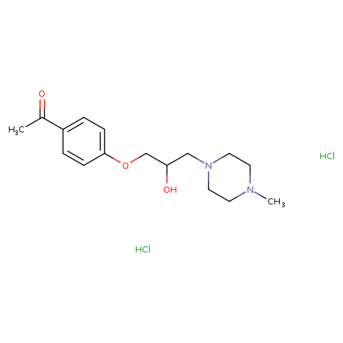 1-{4-[2-hydroxy-3-(4-methylpiperazin-1-yl)propoxy]phenyl}ethan-1-one dihydrochloride