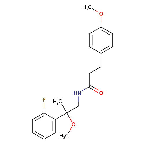 N-[2-(2-fluorophenyl)-2-methoxypropyl]-3-(4-methoxyphenyl)propanamide