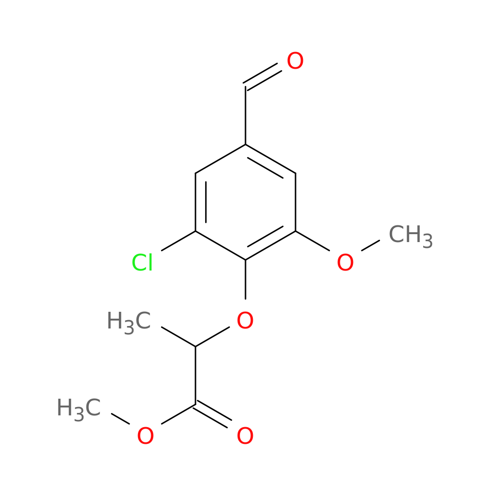 methyl 2-(2-chloro-4-formyl-6-methoxyphenoxy)propanoate