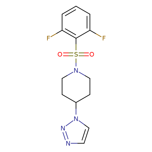 1-(2,6-difluorobenzenesulfonyl)-4-(1H-1,2,3-triazol-1-yl)piperidine