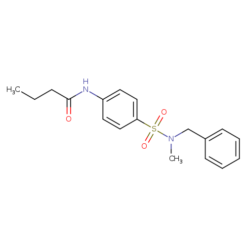 N-(4-{[benzyl(methyl)amino]sulfonyl}phenyl)butanamide