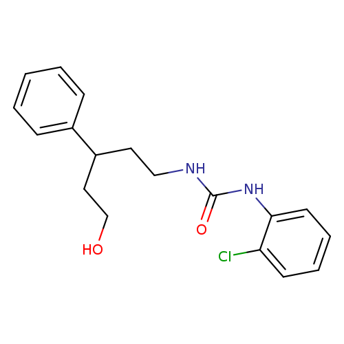 3-(2-chlorophenyl)-1-(5-hydroxy-3-phenylpentyl)urea