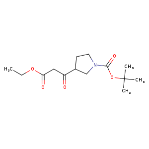3-(2-ETHOXYCARBONYL-ACETYL)-PYRROLIDINE-1-CARBOXYLIC ACID TERT-BUTYL ESTER