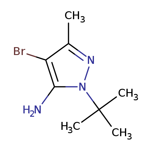 4-bromo-2-tert-butyl-5-methylpyrazol-3-amine