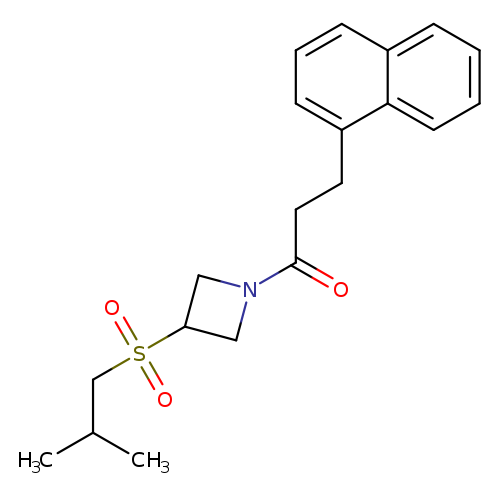 1-[3-(2-methylpropanesulfonyl)azetidin-1-yl]-3-(naphthalen-1-yl)propan-1-one