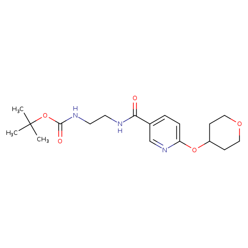 tert-butyl N-(2-{[6-(oxan-4-yloxy)pyridin-3-yl]formamido}ethyl)carbamate