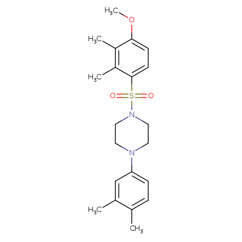 1-(3,4-dimethylphenyl)-4-(4-methoxy-2,3-dimethylbenzenesulfonyl)piperazine