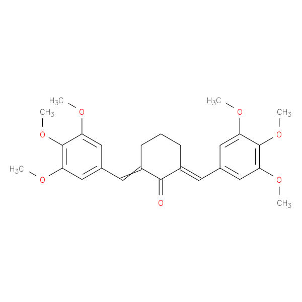 (2Z,6E)-2,6-bis[(3,4,5-trimethoxyphenyl)methylidene]cyclohexan-1-one