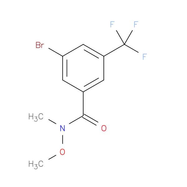 3-Bromo-N-methoxy-N-methyl-5-(trifluoromethyl)benzamide